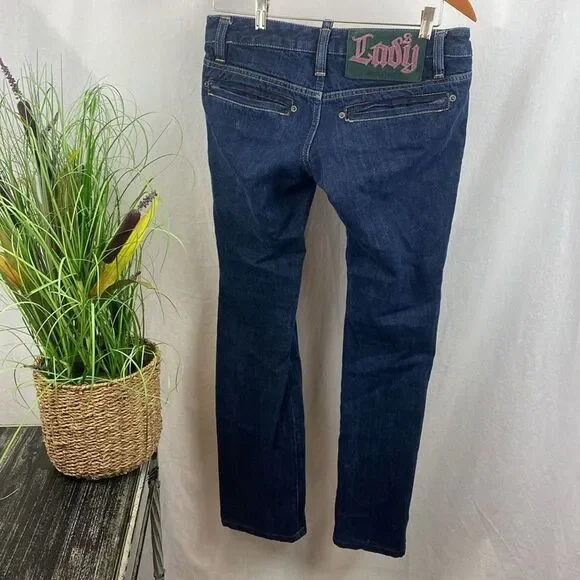 Dsquared2 Woman's Blue Low Rise Straight Leg Jeans 42 (32 Waist) - Picture 2 of 5